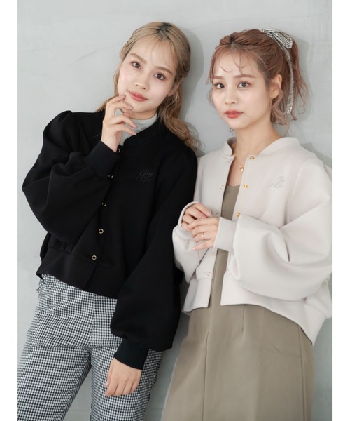 JUMELLE（ジュメロ）の「bonding cardigan（カーディガン/ボレロ・レディース・ベージュ/ブラック・FREE）」の16枚目の写真