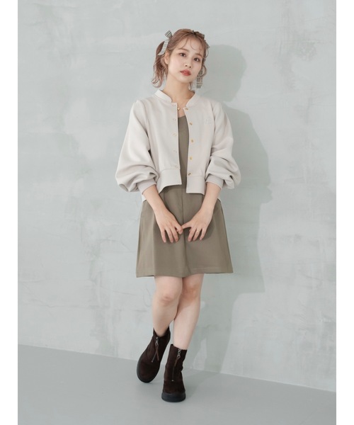 JUMELLE（ジュメロ）の「bonding cardigan（カーディガン/ボレロ・レディース・ベージュ/ブラック・FREE）」の20枚目の写真