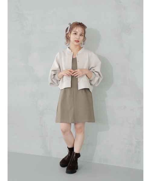 JUMELLE（ジュメロ）の「bonding cardigan（カーディガン/ボレロ・レディース・ベージュ/ブラック・FREE）」の22枚目の写真