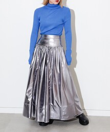 Ray BEAMS | Ray BEAMS / メタリック ギャザー スカート(スカート)