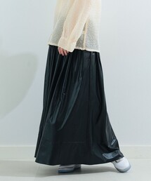 Ray BEAMS | Ray BEAMS / メタリック ギャザー スカート(スカート)