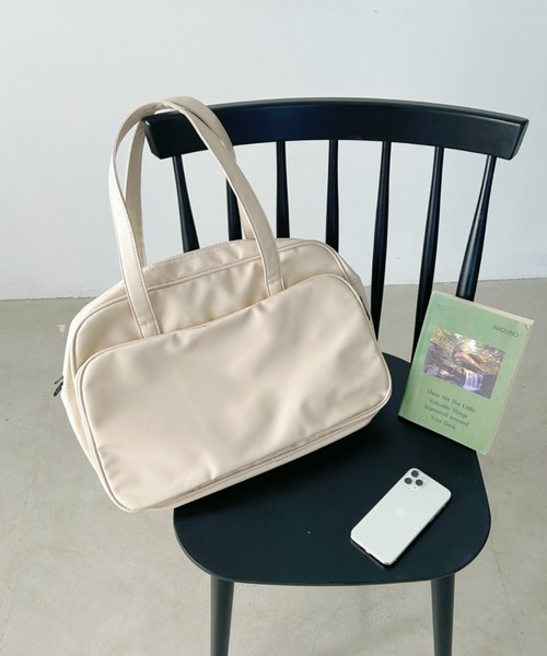 mulberry レザーボストンバッグ ベージュ ベージュ レザー風 ボストンバッグ mulberry レザーボストン