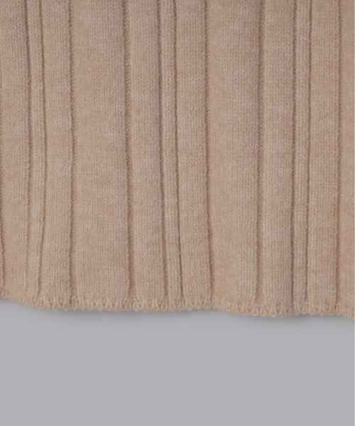 Olu.（オルドット）の「ランダムリブオフショルニットワンピース（ワンピース・レディース・ピンクベージュ/ブルー/チャコールグレー・FREE）」の13枚目の写真