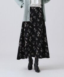 SHOO・LA・RUE | ラインフラワープリントスカート(スカート)