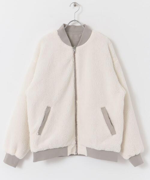 ITEMS URBANRESEARCH(アイテムズ アーバンリサーチ)の「裏ボア リバーシブル MA-1(MA-1・メンズ・カーキ/ベージュ/ブラック・LARGE/MEDIUM)」の22枚目の写真