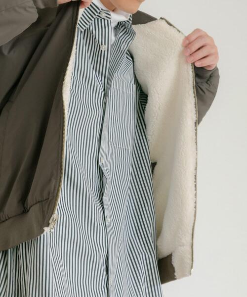 ITEMS URBANRESEARCH(アイテムズ アーバンリサーチ)の「裏ボア リバーシブル MA-1(MA-1・メンズ・カーキ/ベージュ/ブラック・LARGE/MEDIUM)」の17枚目の写真