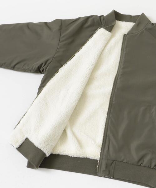 ITEMS URBANRESEARCH(アイテムズ アーバンリサーチ)の「裏ボア リバーシブル MA-1(MA-1・メンズ・カーキ/ベージュ/ブラック・LARGE/MEDIUM)」の7枚目の写真