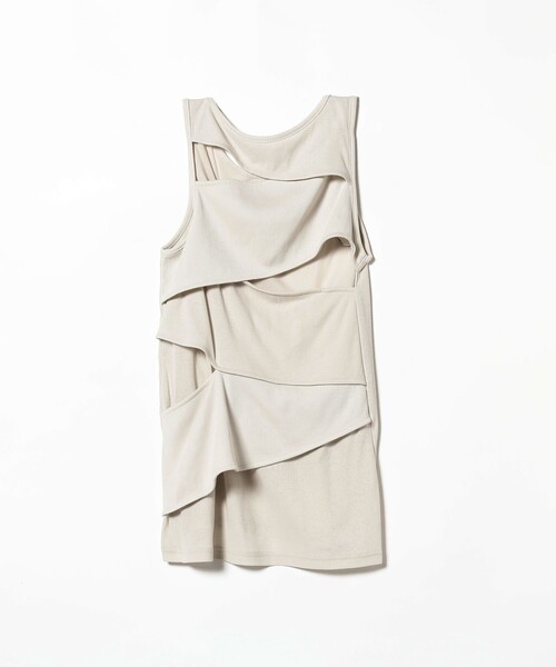 Ray BEAMS（レイビームス）の「RBS / アシメ タック タンクトップ（タンクトップ・レディース・ブラック/ライトグレー・ONE SIZE）」の11枚目の写真