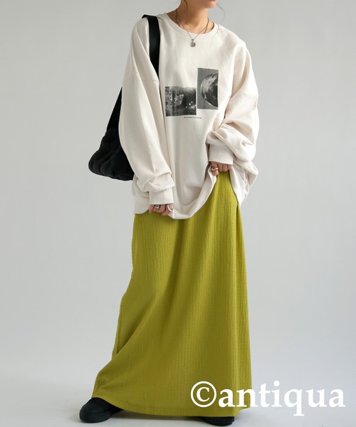 antiqua（アンティカ）の「フォトデザインプリントトップス（Tシャツ/カットソー・レディース・アイボリー・FREE）」の15枚目の写真
