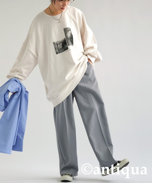 antiqua（アンティカ）の「フォトデザインプリントトップス（Tシャツ/カットソー・レディース・アイボリー・FREE）」の22枚目の写真