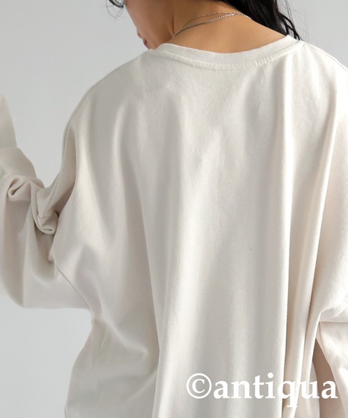 antiqua（アンティカ）の「フォトデザインプリントトップス（Tシャツ/カットソー・レディース・アイボリー・FREE）」の19枚目の写真