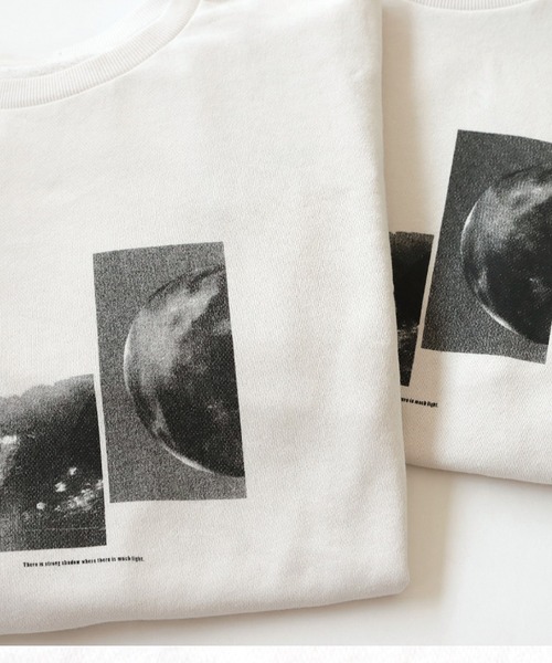 antiqua（アンティカ）の「フォトデザインプリントトップス（Tシャツ/カットソー・レディース・アイボリー・FREE）」の9枚目の写真