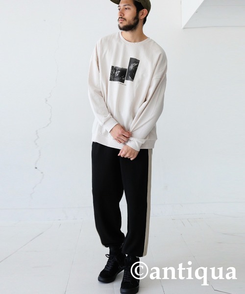 antiqua（アンティカ）の「フォトデザインプリントトップス（Tシャツ/カットソー・レディース・アイボリー・FREE）」の5枚目の写真