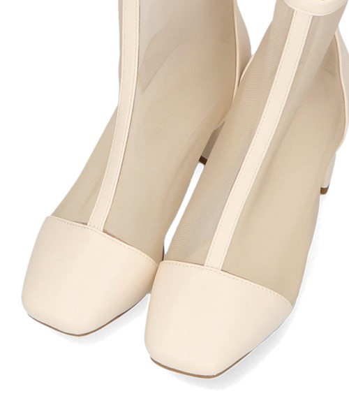 ORiental TRaffic（オリエンタルトラフィック）の「ヒールチュールブーツ 41106（ブーツ・レディース・ブラック/ベージュ・SS/S/M/L/LL/3L）」の13枚目の写真