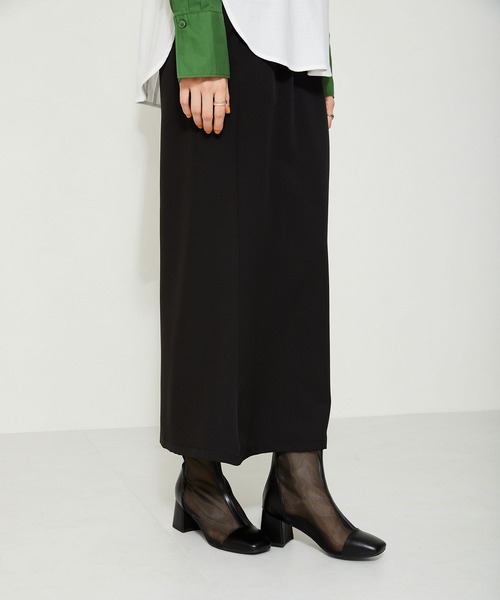 ORiental TRaffic（オリエンタルトラフィック）の「ヒールチュールブーツ 41106（ブーツ・レディース・ブラック/ベージュ・SS/S/M/L/LL/3L）」の8枚目の写真