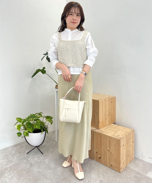 ORiental TRaffic（オリエンタルトラフィック）の「ヒールチュールブーツ 41106（ブーツ・レディース・ブラック/ベージュ・SS/S/M/L/LL/3L）」の6枚目の写真