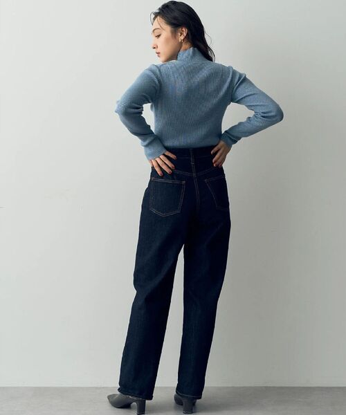 YECCA VECCA（イェッカヴェッカ）の「ラメ混ハイネックリブニット（ニット/セーター・レディース・ブラック/ベージュ/グレー/ブルー・FREE）」の11枚目の写真