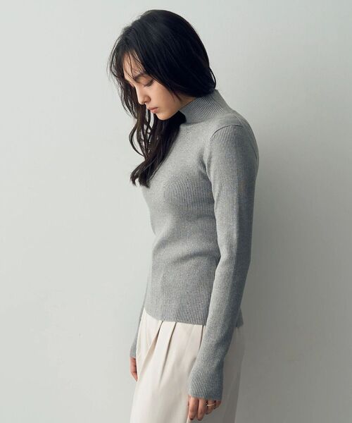 YECCA VECCA（イェッカヴェッカ）の「ラメ混ハイネックリブニット（ニット/セーター・レディース・ブラック/ベージュ/グレー/ブルー・FREE）」の15枚目の写真