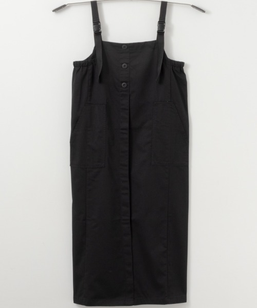 NAVY（ネイビー）の「NAVY カーゴ ジャンスカ ジャンパースカート（ジャンパースカート・レディース・カーキ/ブラック・M/L）」の9枚目の写真