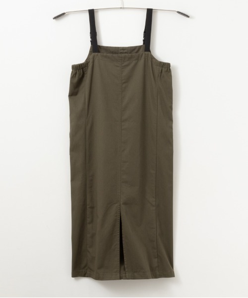 NAVY（ネイビー）の「NAVY カーゴ ジャンスカ ジャンパースカート（ジャンパースカート・レディース・カーキ/ブラック・M/L）」の7枚目の写真