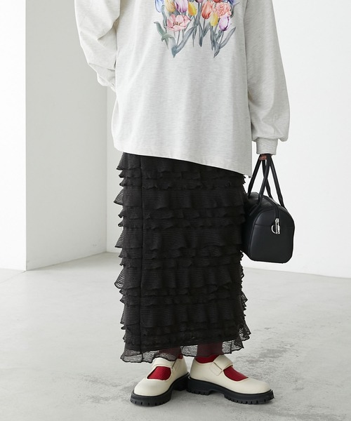 BONLECILL（ボンルシール）の「ベルクロバレエプラットフォームシューズ（バレエシューズ・レディース・アイボリー/ブラック/ブラウン/ブラック系1・L/M/S）」の17枚目の写真