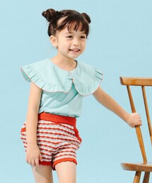 B:MING by BEAMS | B:MING by BEAMS / 布帛衿 ノースリーブ プルオーバー カットソー（100～150cm）(Tシャツ/カットソー)