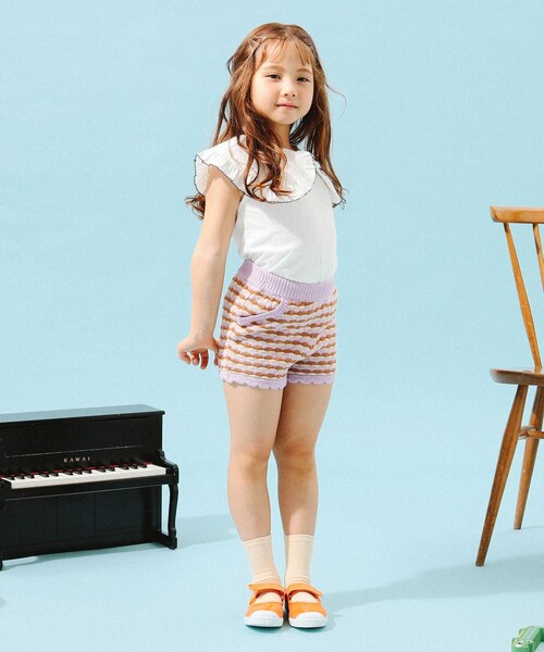 B:MING by BEAMS（ビーミングバイビームス）の「B:MING by BEAMS / 布帛衿 ノースリーブ プルオーバー カットソー（100～150cm）（Tシャツ/カットソー・キッズ・ブラック/ミント/ホワイト・110/140/130/120/100/150）」の8枚目の写真