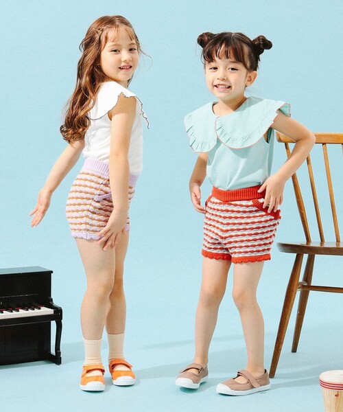 B:MING by BEAMS（ビーミングバイビームス）の「B:MING by BEAMS / 布帛衿 ノースリーブ プルオーバー カットソー（100～150cm）（Tシャツ/カットソー・キッズ・ブラック/ミント/ホワイト・110/140/130/120/100/150）」の9枚目の写真