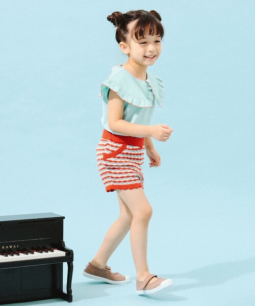 B:MING by BEAMS（ビーミングバイビームス）の「B:MING by BEAMS / 布帛衿 ノースリーブ プルオーバー カットソー（100～150cm）（Tシャツ/カットソー・キッズ・ブラック/ミント/ホワイト・110/140/130/120/100/150）」の11枚目の写真