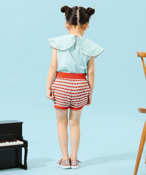 B:MING by BEAMS（ビーミングバイビームス）の「B:MING by BEAMS / 布帛衿 ノースリーブ プルオーバー カットソー（100～150cm）（Tシャツ/カットソー・キッズ・ブラック/ミント/ホワイト・110/140/130/120/100/150）」の15枚目の写真