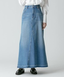 カットオフAラインデニムスカート