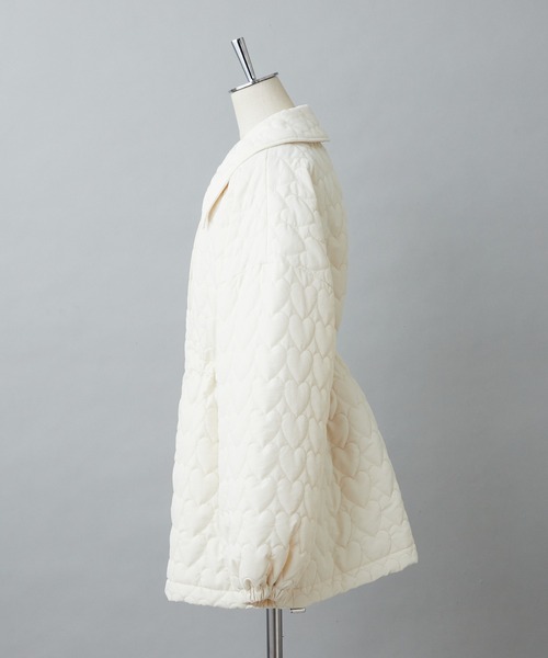 one after another NICE CLAUP（ワンアフターアナザーナイスクラップ）の「【WEB限定】ハートキルティングジャケット（その他アウター・レディース・アイボリー/カーキ/ブラック・FREE）」の18枚目の写真