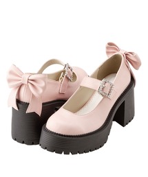 DearMyLove | バックリボンキラキラバックルベルトローファー(シューズ小物/雑貨)