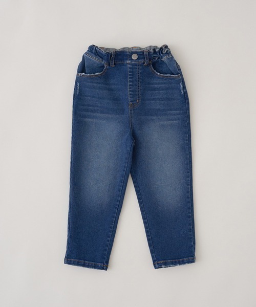 b・ROOM(ビールーム)の「ダメージ加工でこなれ感バルーンデニムパンツ(デニムパンツ・キッズ・サックスブルー/ブルー・130cm/150cm/100cm/140cm/110cm/120cm)」の12枚目の写真