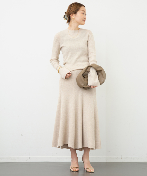 Deuxieme Classe *BOND リブ フレアスカート¥52,800