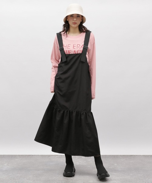 LAKOLE（ラコレ）の「グラフィックロゴ長袖 / 106400（Tシャツ/カットソー・レディース・ピンク/チャコール/オフホワイト・MEDIUM/SMALL）」の11枚目の写真