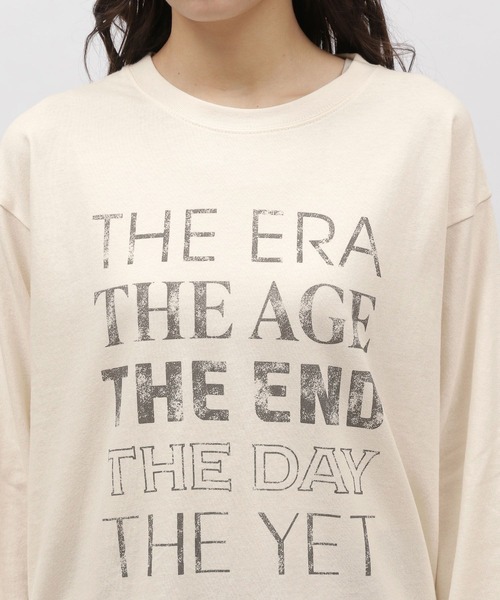 LAKOLE（ラコレ）の「グラフィックロゴ長袖 / 106400（Tシャツ/カットソー・レディース・ピンク/チャコール/オフホワイト・MEDIUM/SMALL）」の19枚目の写真