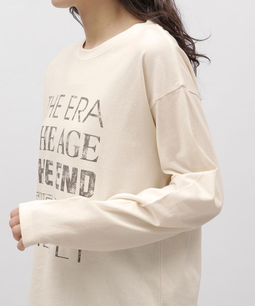 LAKOLE（ラコレ）の「グラフィックロゴ長袖 / 106400（Tシャツ/カットソー・レディース・ピンク/チャコール/オフホワイト・MEDIUM/SMALL）」の20枚目の写真