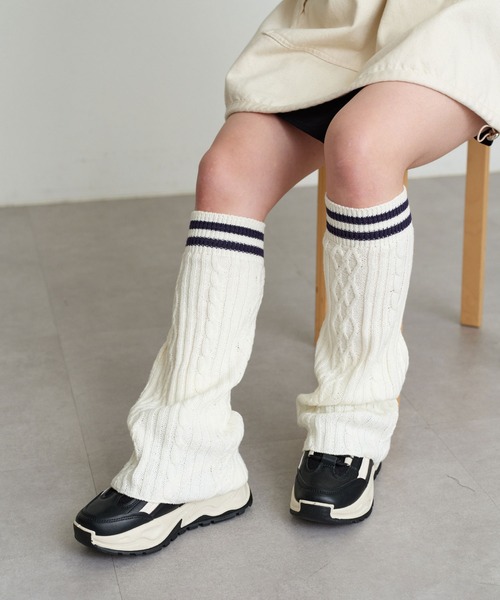 CIAOPANIC（チャオパニック）の「ケーブルラインレッグウォーマー