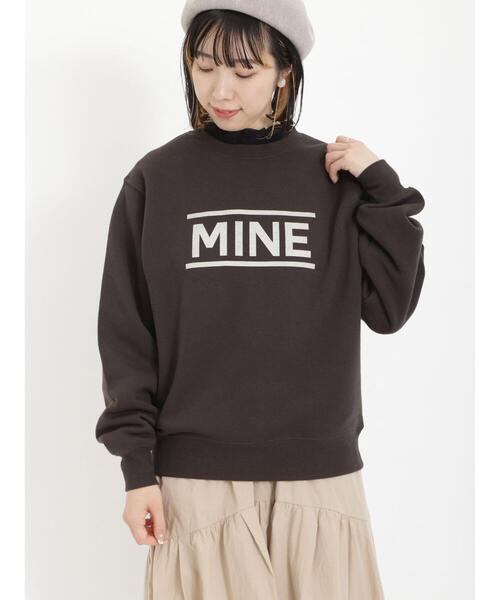 Samansa Mos2（サマンサ モスモス）の「裏毛ロゴスウェット（Tシャツ/カットソー・レディース・チャコールグレー/グレー/サックスブルー/キナリ・F）」の9枚目の写真