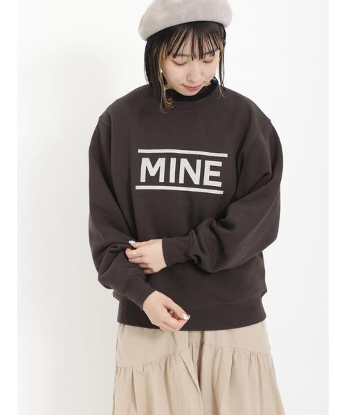 Samansa Mos2（サマンサ モスモス）の「裏毛ロゴスウェット（Tシャツ/カットソー・レディース・チャコールグレー/グレー/サックスブルー/キナリ・F）」の10枚目の写真