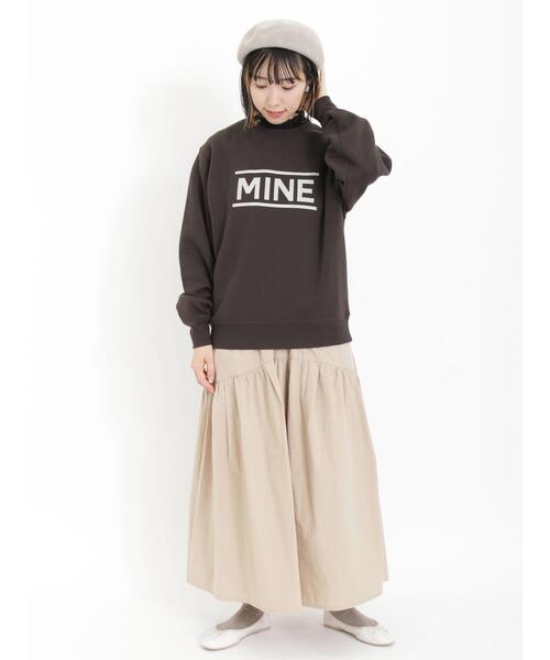 Samansa Mos2（サマンサ モスモス）の「裏毛ロゴスウェット（Tシャツ/カットソー・レディース・チャコールグレー/グレー/サックスブルー/キナリ・F）」の11枚目の写真