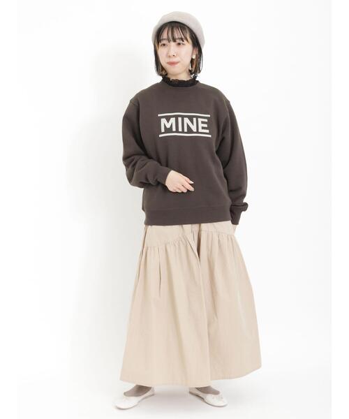 Samansa Mos2（サマンサ モスモス）の「裏毛ロゴスウェット（Tシャツ/カットソー・レディース・チャコールグレー/グレー/サックスブルー/キナリ・F）」の12枚目の写真