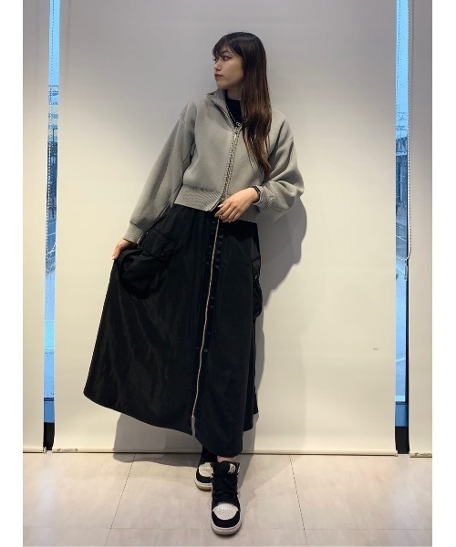 ELENCARE DUE(エレンカーレデュエ)の「・ELENCARE DUE ハイネックZIPカーディガン(カーディガン/ボレロ・レディース・アイボリー/ブラック/グレー・FREE)」の17枚目の写真