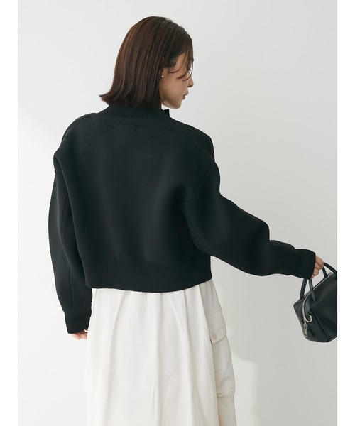 ELENCARE DUE(エレンカーレデュエ)の「・ELENCARE DUE ハイネックZIPカーディガン(カーディガン/ボレロ・レディース・アイボリー/ブラック/グレー・FREE)」の13枚目の写真