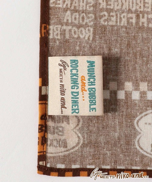 niko and...（ニコアンド）の「【RYU AMBE】コラボ  バンダナハンカチ（バンダナ/スカーフ・レディース・オレンジ/ブラウン・0）」の7枚目の写真