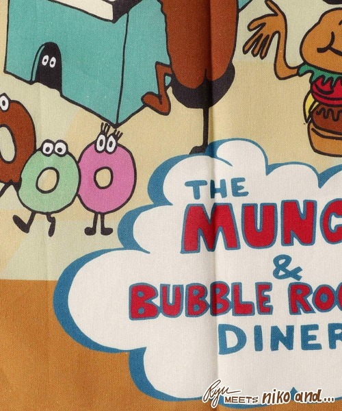 niko and...（ニコアンド）の「【RYU AMBE】コラボ  バンダナハンカチ（バンダナ/スカーフ・レディース・オレンジ/ブラウン・0）」の5枚目の写真