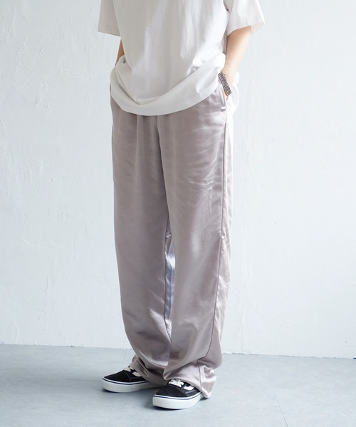 notch.（ノッチ）の「◆ 股下丈が選べる ◆カラーサテンパンツ（その他パンツ・レディース・ネイビー/ブラック/ライトグレー/ベージュ・M/TM）」の15枚目の写真