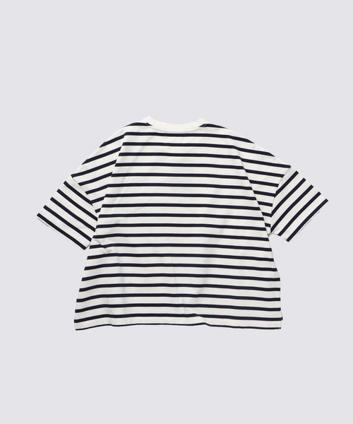 FIDELITY（フィデリティ）の「[WOMEN] BORDER S/S CREW / ウィメンズ半袖ボーダークルーネックシャツ（Tシャツ/カットソー・レディース・ブルー/オフホワイト/ダークネイビー/イエロー/キナリ/チャコール・FREE）」の17枚目の写真