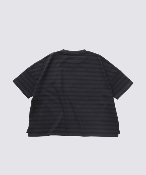 FIDELITY（フィデリティ）の「[WOMEN] BORDER S/S CREW / ウィメンズ半袖ボーダークルーネックシャツ（Tシャツ/カットソー・レディース・ブルー/オフホワイト/ダークネイビー/イエロー/キナリ/チャコール・FREE）」の11枚目の写真